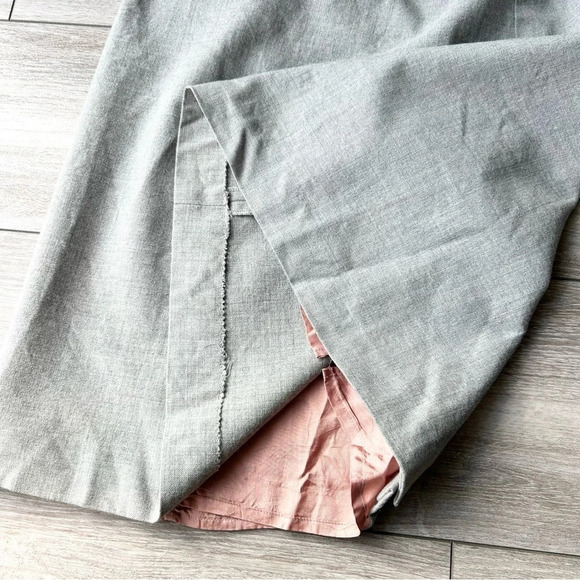 Vintage Pure Wool A Line Button Front Midi Skirt - Picture 12 of 14